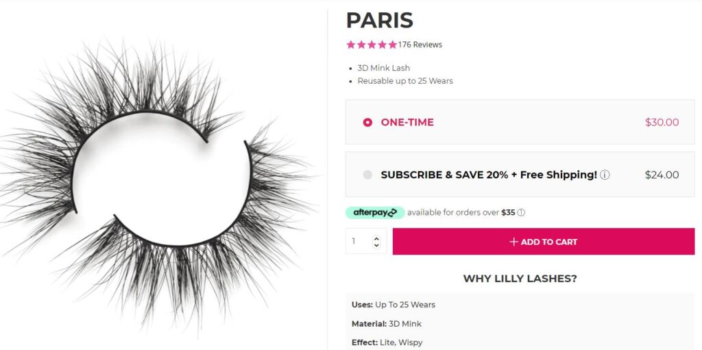 lilly lashes vendor